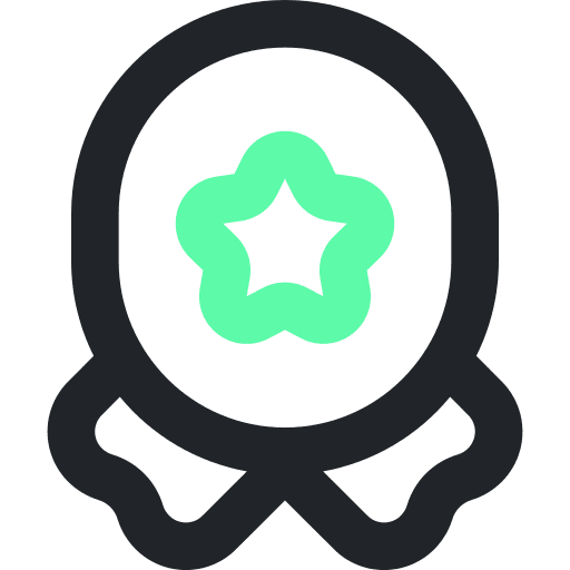 Guarantee stamp quality seal icon