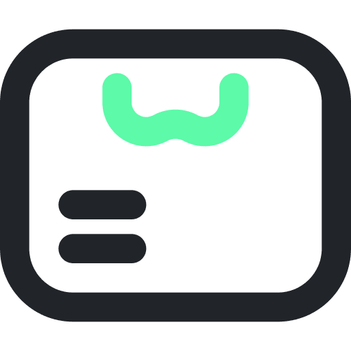 Package delivery bag box icon