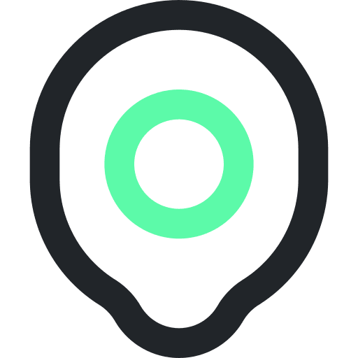 Pin location point map icon