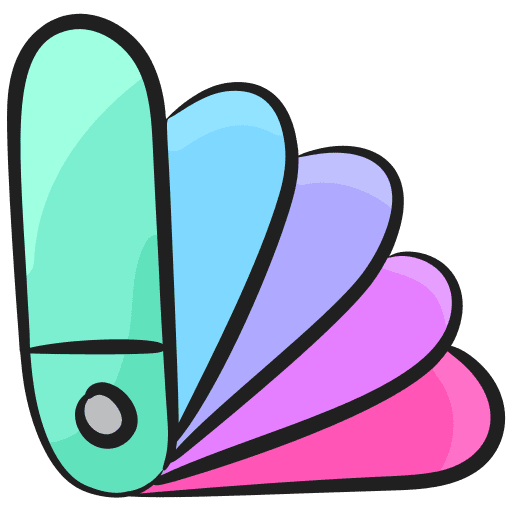 Paint swatch colour painting paint swatch icon