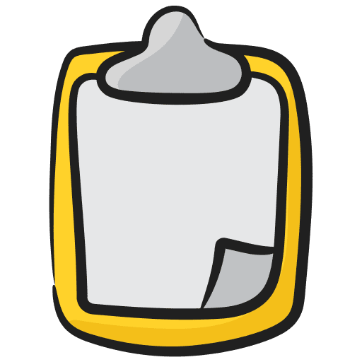 Clipboard notes file register icon Clipboard notes file register icon