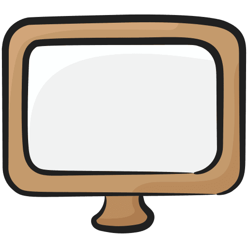 Monitor screen electronics display technology icon Monitor screen electronics display technology icon