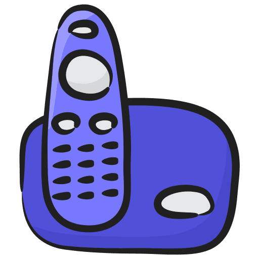 Cordless phone telephone technology phone call icon Cordless phone telephone technology phone call icon
