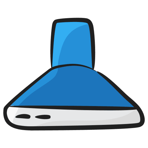 Exhaust hood furniture and household kitchen hood electronics icon Exhaust hood furniture and household kitchen hood electronics icon