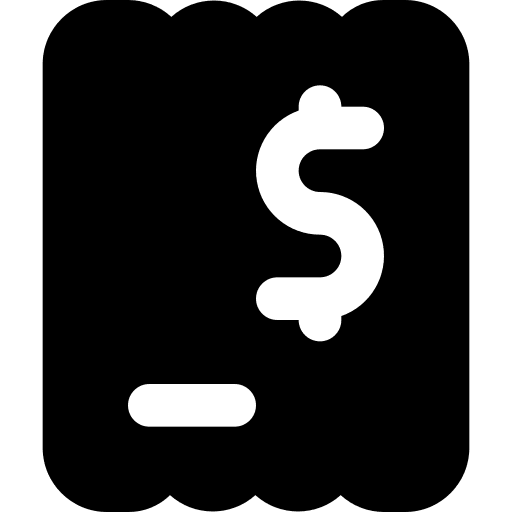 Bill cash finance commerce and shopping icon