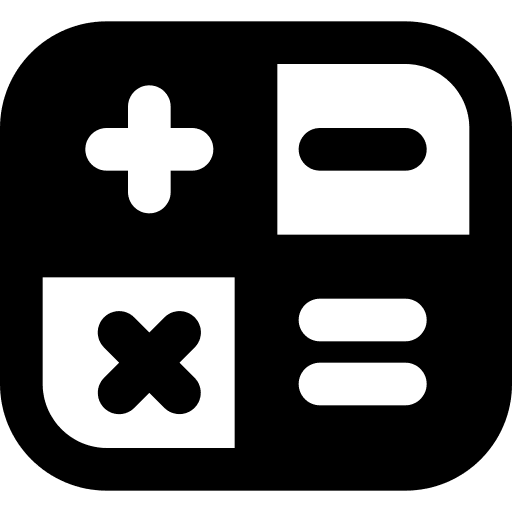 Calculator tax marketing education icon Calculator tax marketing education icon