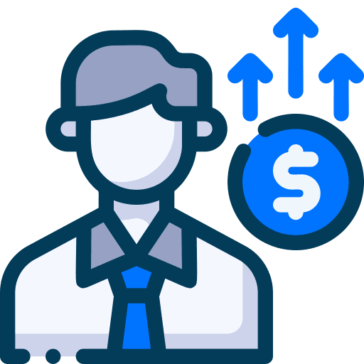 Capital investment man capital icon
