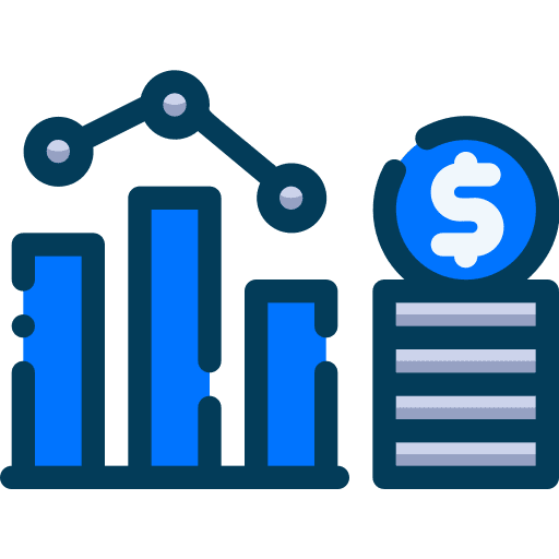 Fund investment growth cash icon