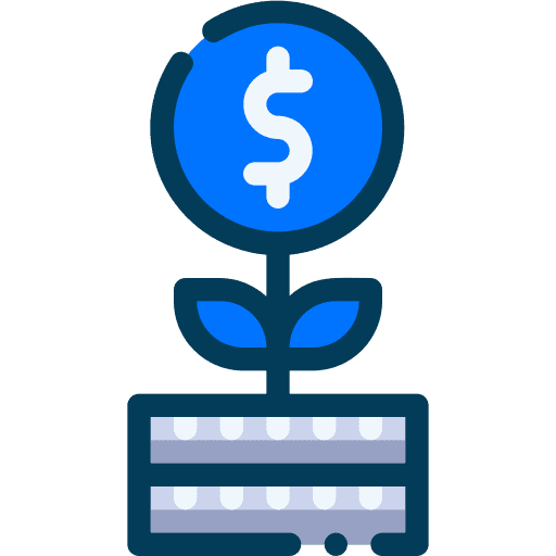Growth business return on investment investment icon Growth business return on investment investment icon