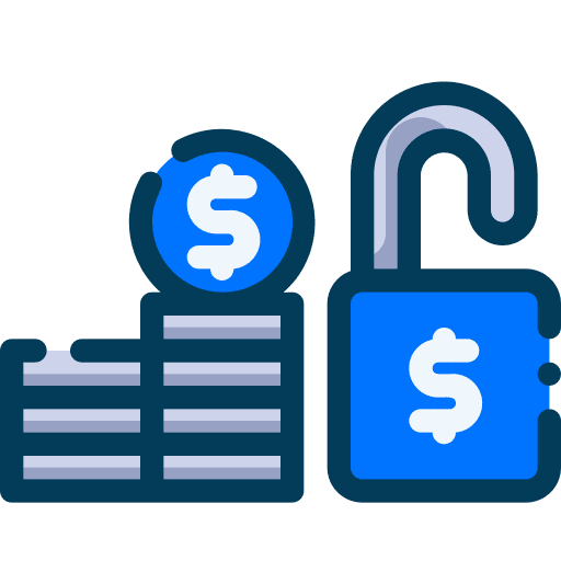 Retirement plan coin retirement plan profit icon