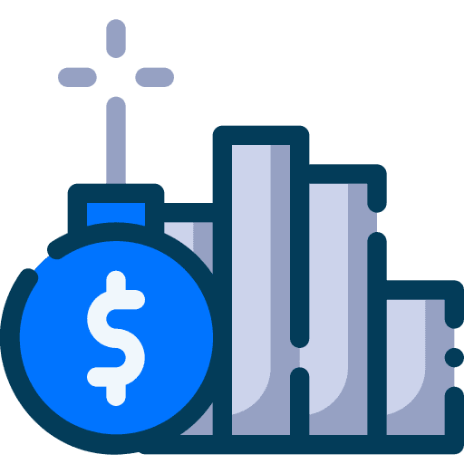 Stock investment money business and finance icon Stock investment money business and finance icon