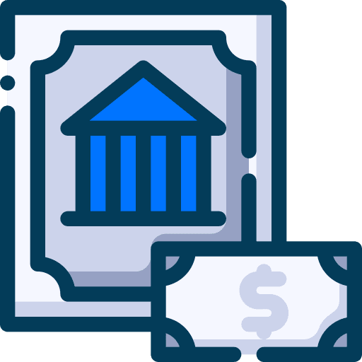 Bond finance certificate business and finance icon Bond finance certificate business and finance icon