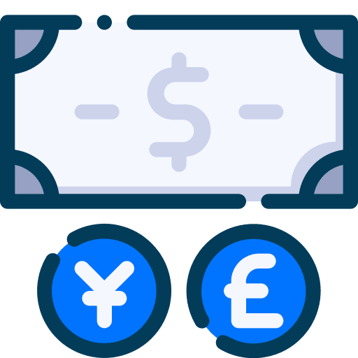 Currency money business and finance coins icon Currency money business and finance coins icon