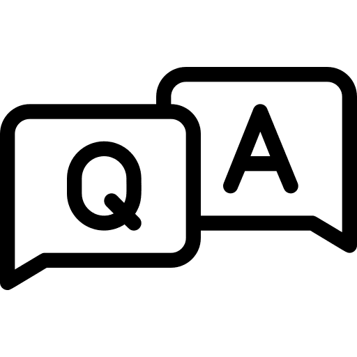 Faq question talk answer icon
