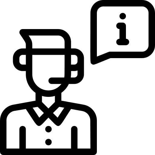 Support customer support customer service agent information icon Support customer support customer service agent information icon