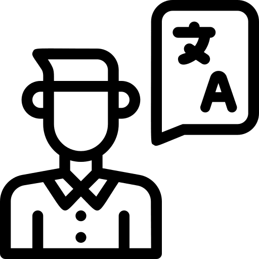 Translator education translation foreign language icon Translator education translation foreign language icon