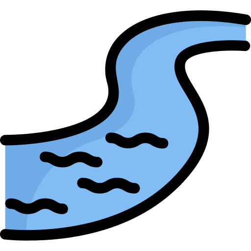 River river nature wave icon
