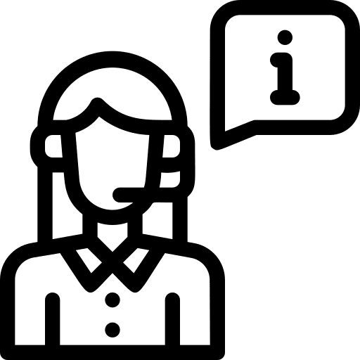 Support call center agent information communications icon Support call center agent information communications icon