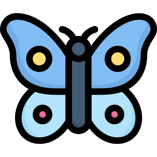 Butterfly animals wings insect icon Butterfly animals wings insect icon