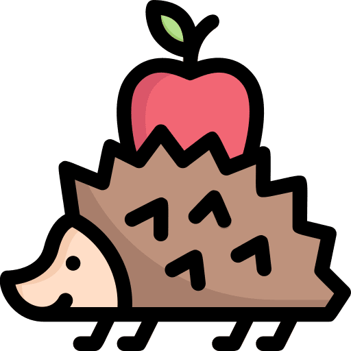 Hedgehog wildlife animals apple icon Hedgehog wildlife animals apple icon