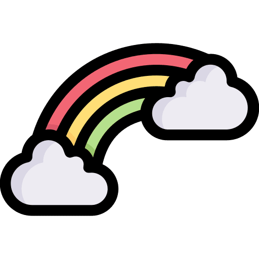 Rainbow cloud clouds nature icon Rainbow cloud clouds nature icon