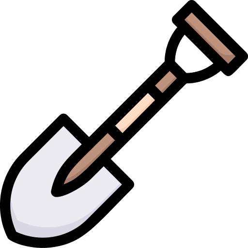 Shovel shovel garden tool construction and tools icon