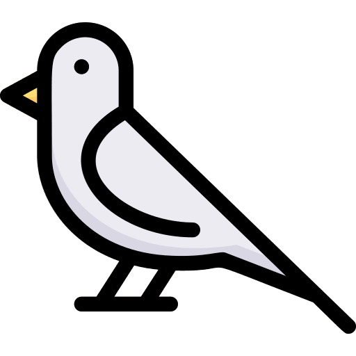 Bird peace wedding wings icon Bird peace wedding wings icon