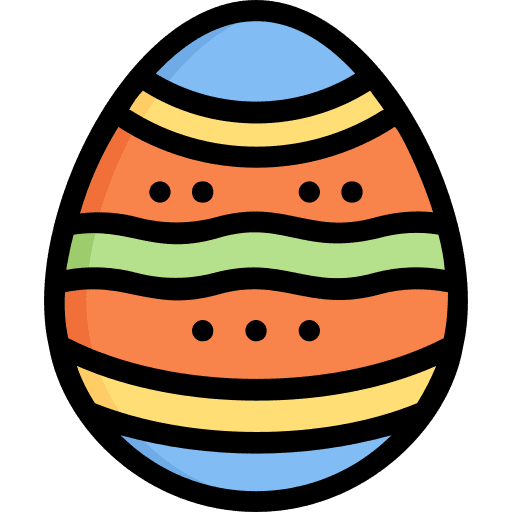 Easter egg decorative easter art icon Easter egg decorative easter art icon