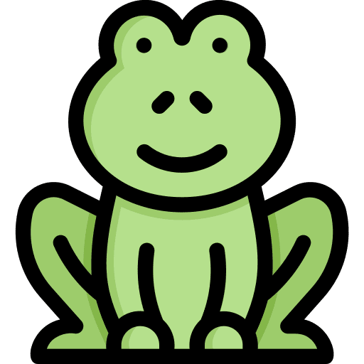 Frog animals frog zoo icon Frog animals frog zoo icon