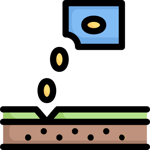 Seeding gardening farming cultivator icon Seeding gardening farming cultivator icon