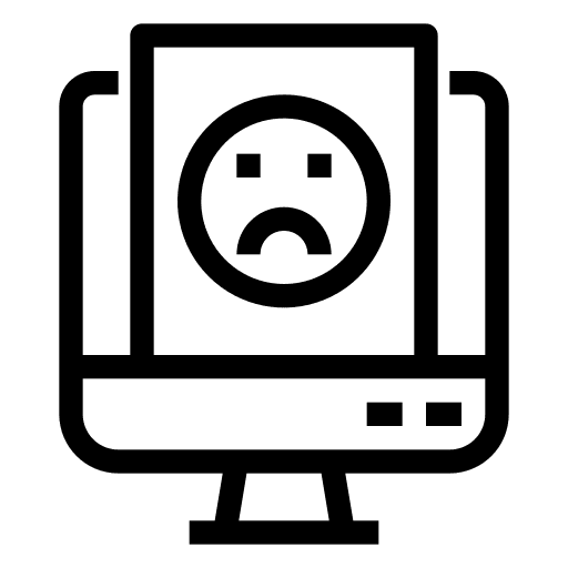 Bad feedback rating emoji marketing icon