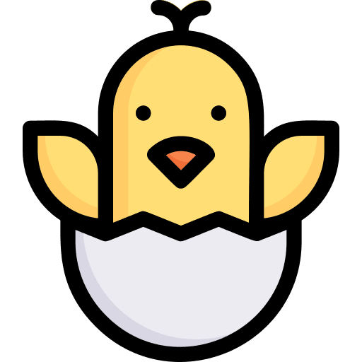 Chick chick animals egg shell icon Chick chick animals egg shell icon