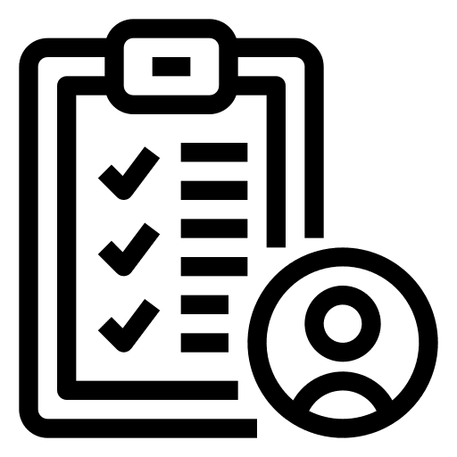 Report customer report checklist icon