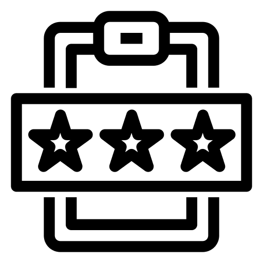 Review rating marketing survey icon