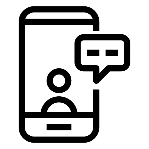 Telephone call user telephone call speech bubble icon