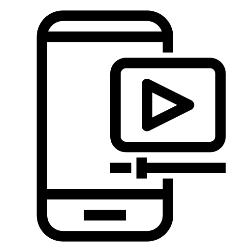 Online video online video smartphone handphone icon