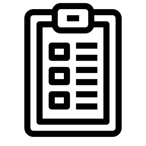 Poll document checklist survey icon