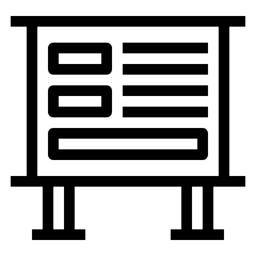 Presentation text education business icon