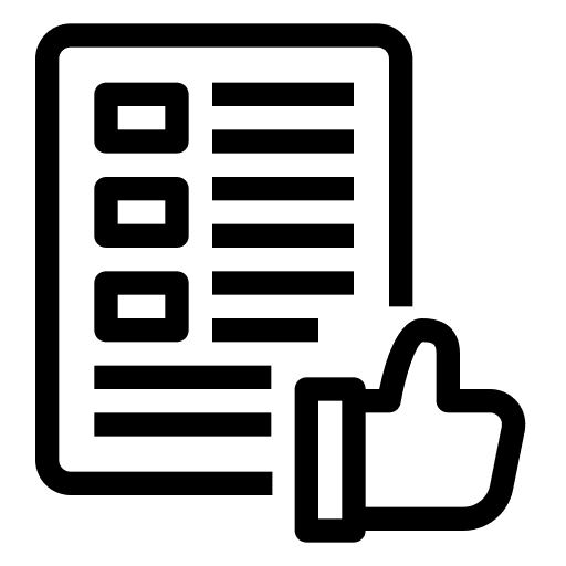 Rating customer review survey marketing icon