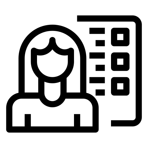 Surveyor customer user marketing icon