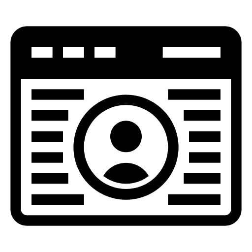 Account user website account icon
