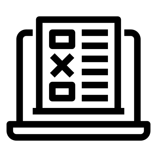 Checklist evaluation document checklist icon
