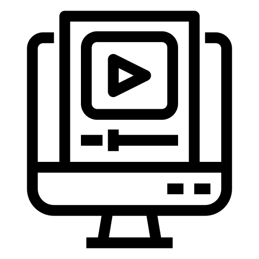 Computer monitor electronics multimedia option icon