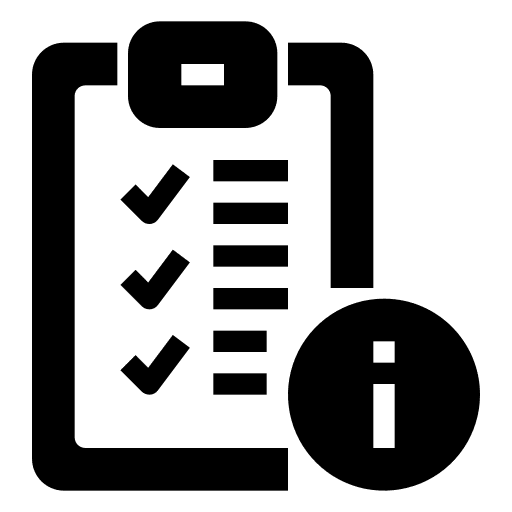 Questionnaire list files and folders survey icon