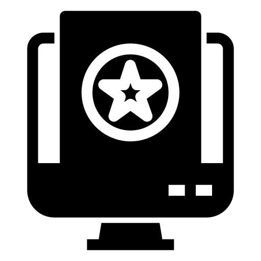 Rating monitor customer review feedback icon
