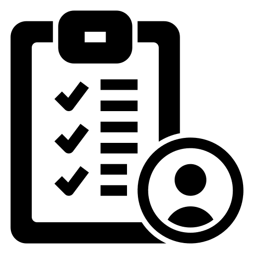 Report user clipboard report icon