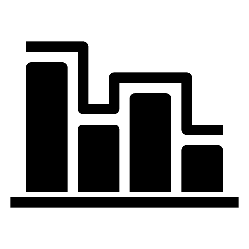Analytics bar chart report analytics icon