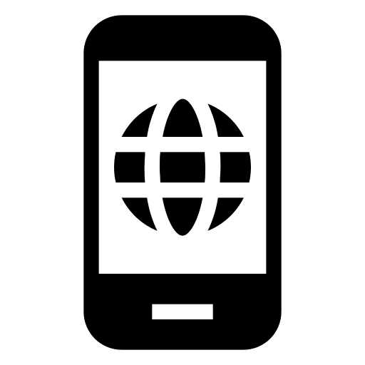 Connection smartphone web internet icon