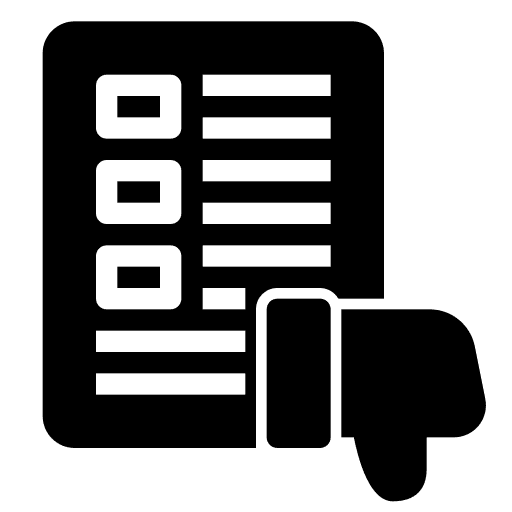 Document bad feedback reject dislike icon