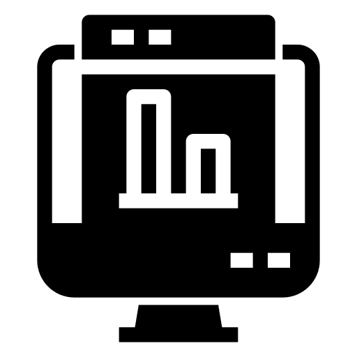 Evaluating web graph business and finance icon